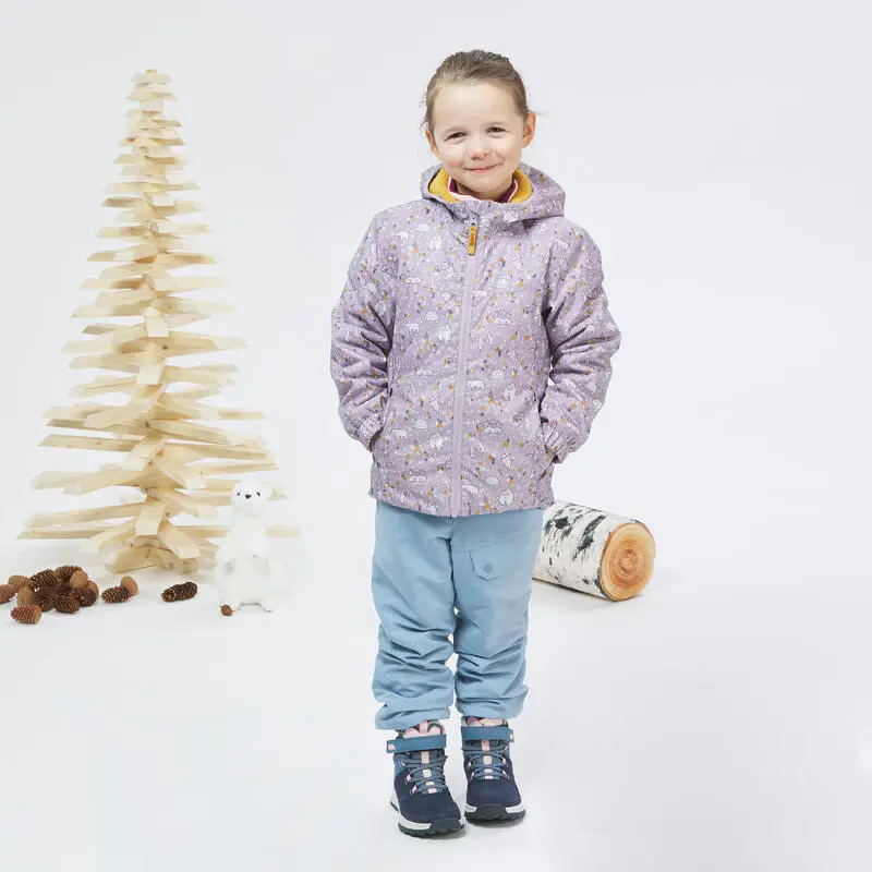 Abrigo De Montaña Y Nieve Impermeable Niños 2-6 Años Quechua SH100 X-warm Rosa - Imagen 2