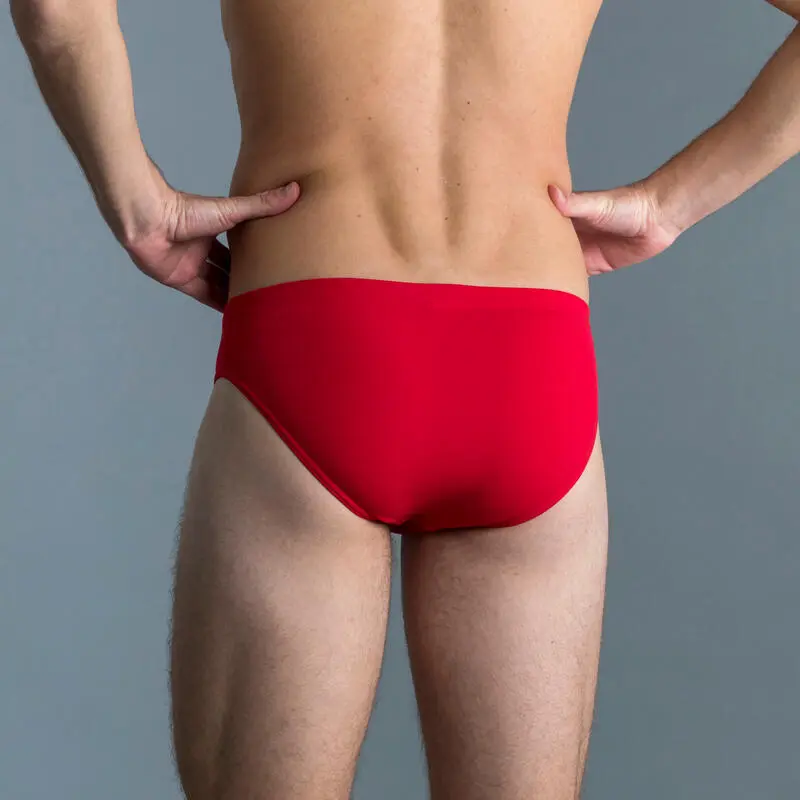 Bañador Hombre Natación Arena Slip Rojo Brief - Imagen 2
