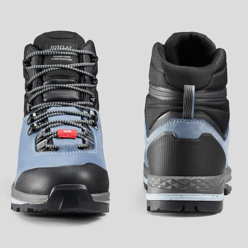 Botas De Montaña Y Trekking Impermeables De Piel Mujer Forclaz Trek 100 - Imagen 4