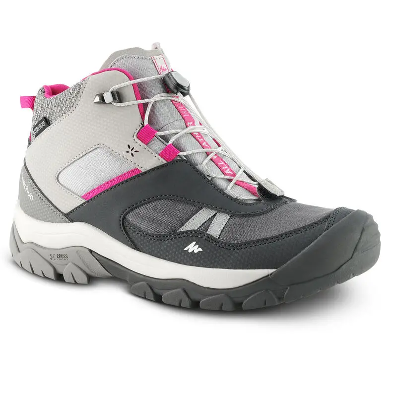 Botas De Montaña Y Trekking Impermeables Niños 35 A 38 Quechua Crossrock