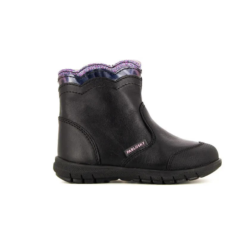 Botines De Senderismo De Piel De Bebé Niña PABLOSKY En Negro - Imagen 2