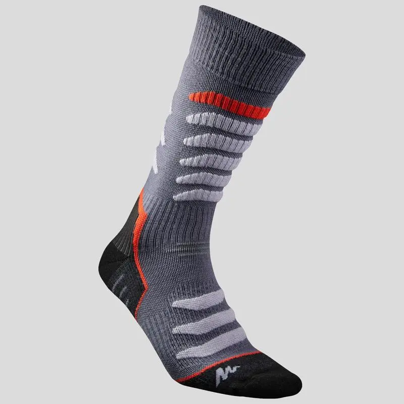 Calcetines Térmicos De Trekking Y Montaña Adulto Quechua SH920 Warm Gris 2 Pares - Imagen 5