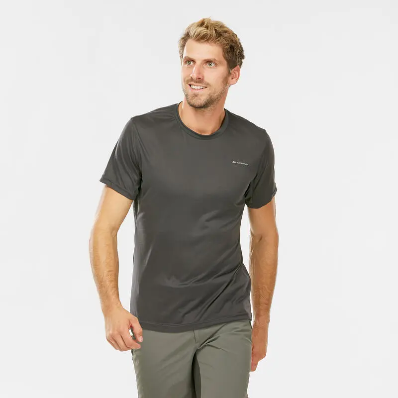 Camiseta De Montaña Y Trekking Manga Corta Hombre Quechua MH100