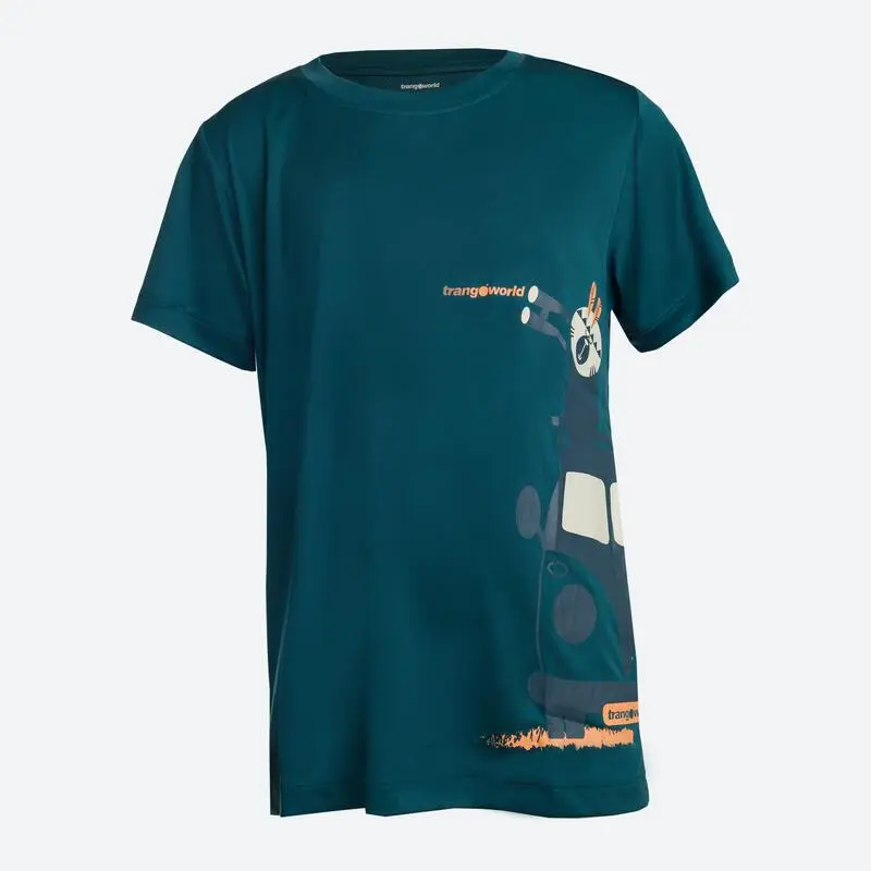 Camiseta De Montaña Y Trekking Manga Corta Niños (rango De Edad) Trangoworld Sin