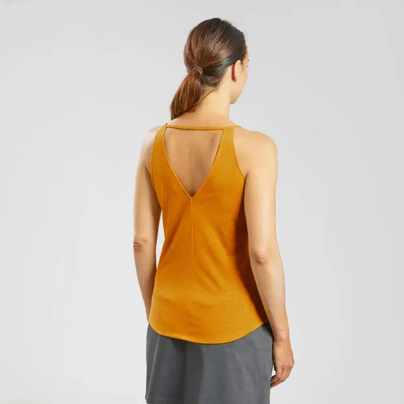 Camiseta De Montaña Y Trekking Sin Mangas Mujer Quechua NH500 - Imagen 2