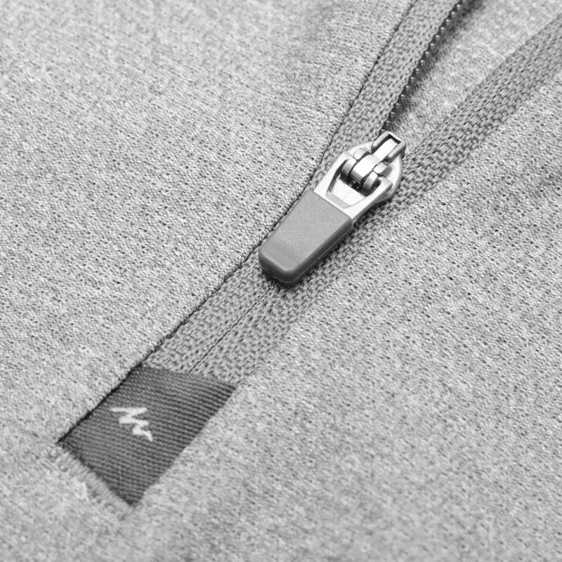 Camiseta Montaña Y Trekking De Manga Larga Hombre Quechua MH550 Gris - Imagen 5