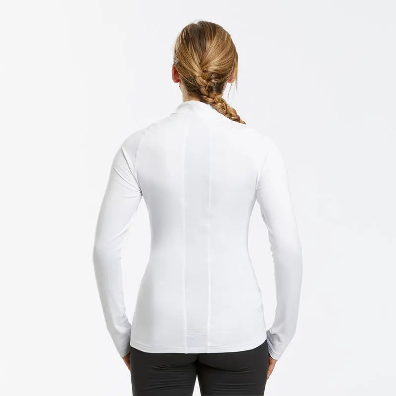 Camiseta Térmica Interior De Esquí Y Nieve Mujer Wedze Ski 500 Blanco - Imagen 2