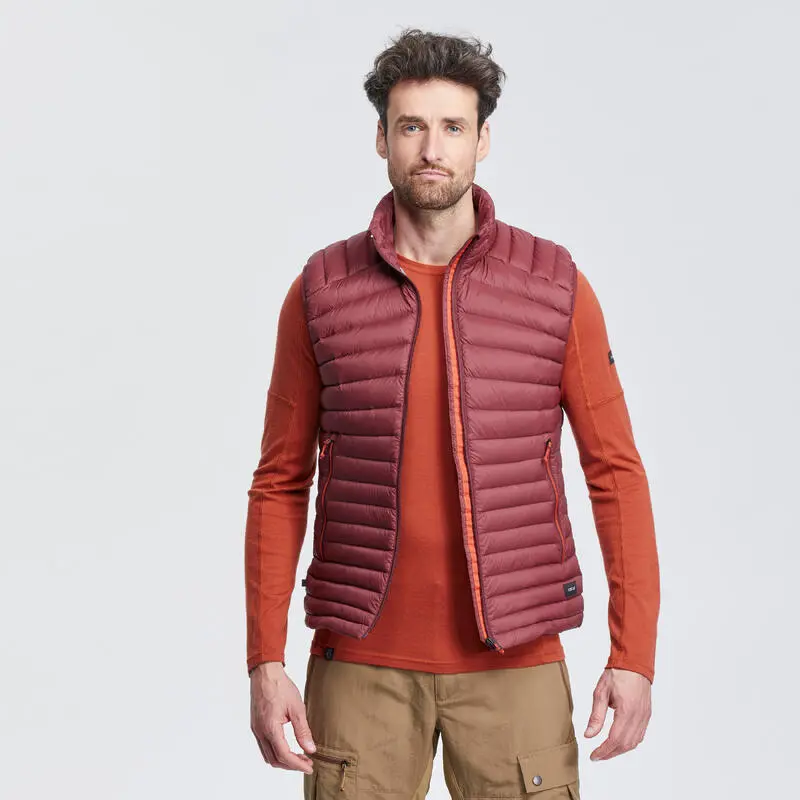 Chaleco Acolchado De Montaña Y Trekking Plumón Hombre Forclaz MT100 Azul - Imagen 6