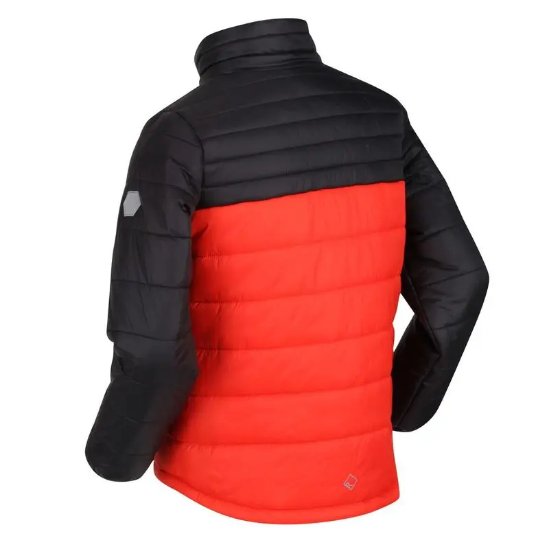 Regatta Chaqueta Acolchada Freezeway III Para Niños/Niñas Naranja Cajún, Negro - Imagen 3