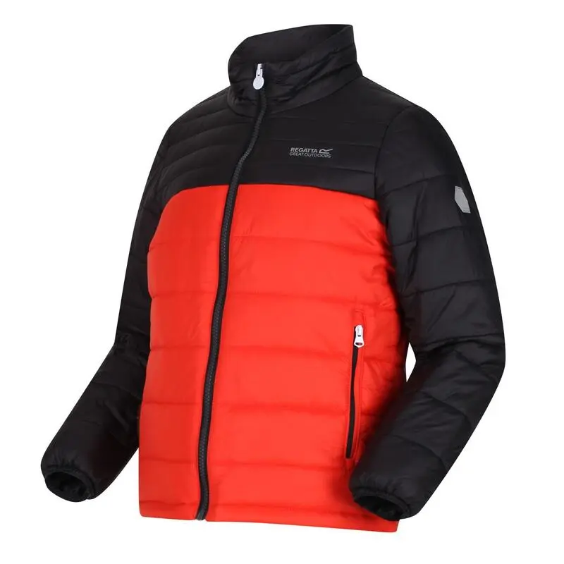 Regatta Chaqueta Acolchada Freezeway III Para Niños/Niñas Naranja Cajún, Negro - Imagen 4