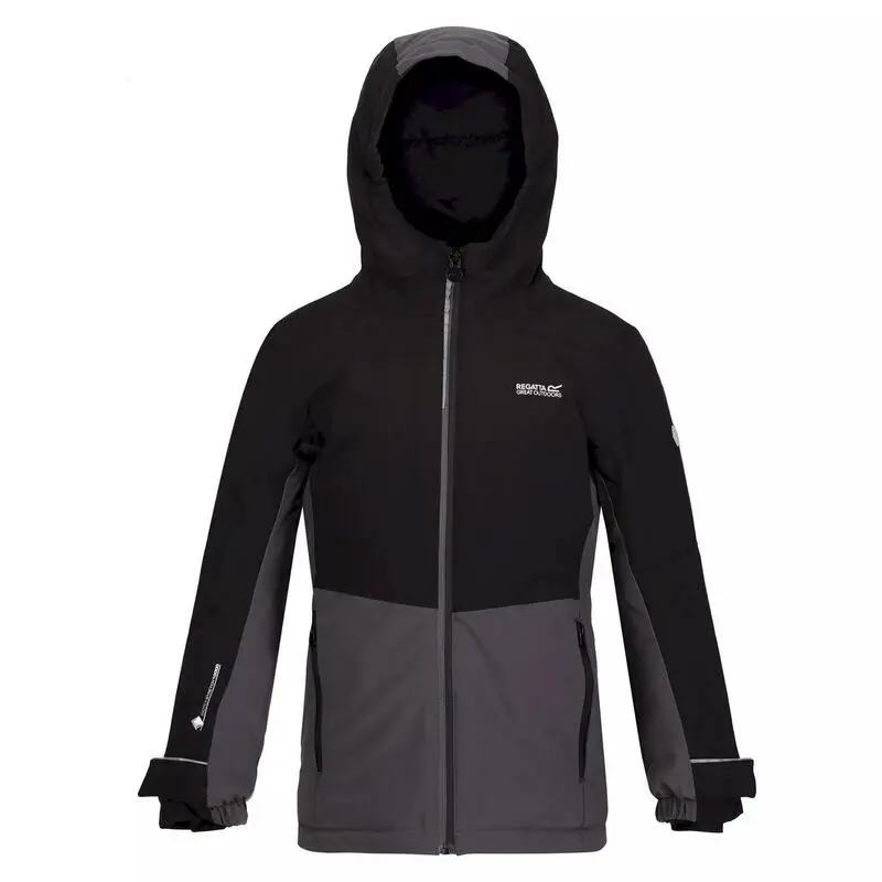 Regatta Chaqueta Acolchada Highton III Para Niños/Niñas Negro, Gris Oscuro