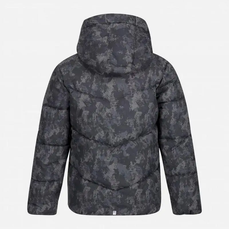 Regatta Chaqueta Acolchada Lofthouse VI Impreso De Aislado Para Niños/Niñas Gris Oscuro - Imagen 2