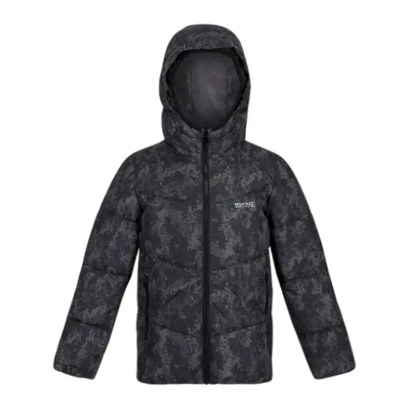 Regatta Chaqueta Acolchada Lofthouse VI Impreso De Aislado Para Niños/Niñas Gris Oscuro