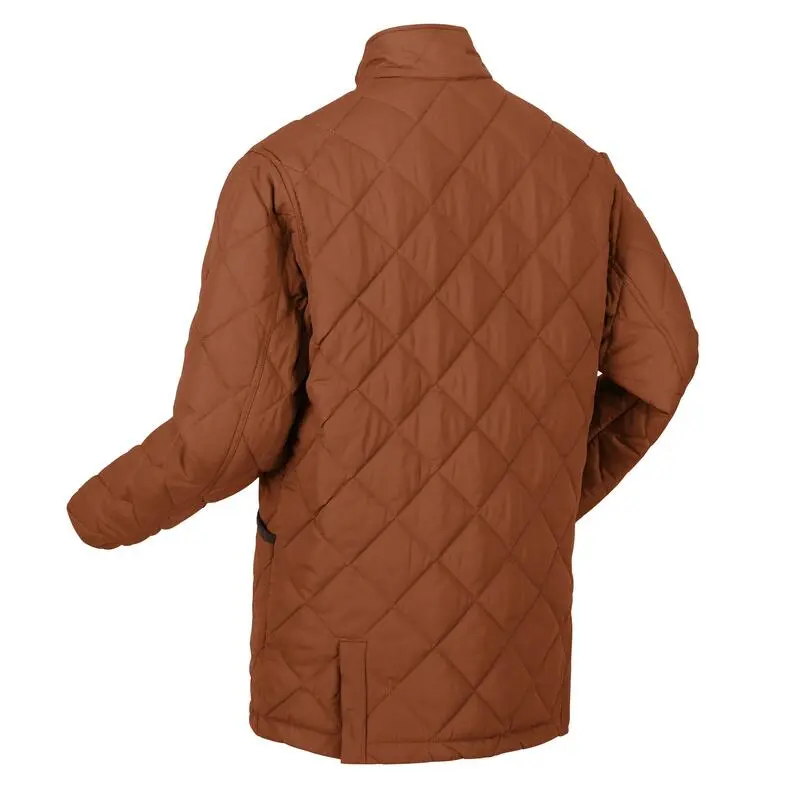 Regatta Chaqueta Aislante Londyn De Acolchado Para Hombre Naranja Puro Radiante - Imagen 3