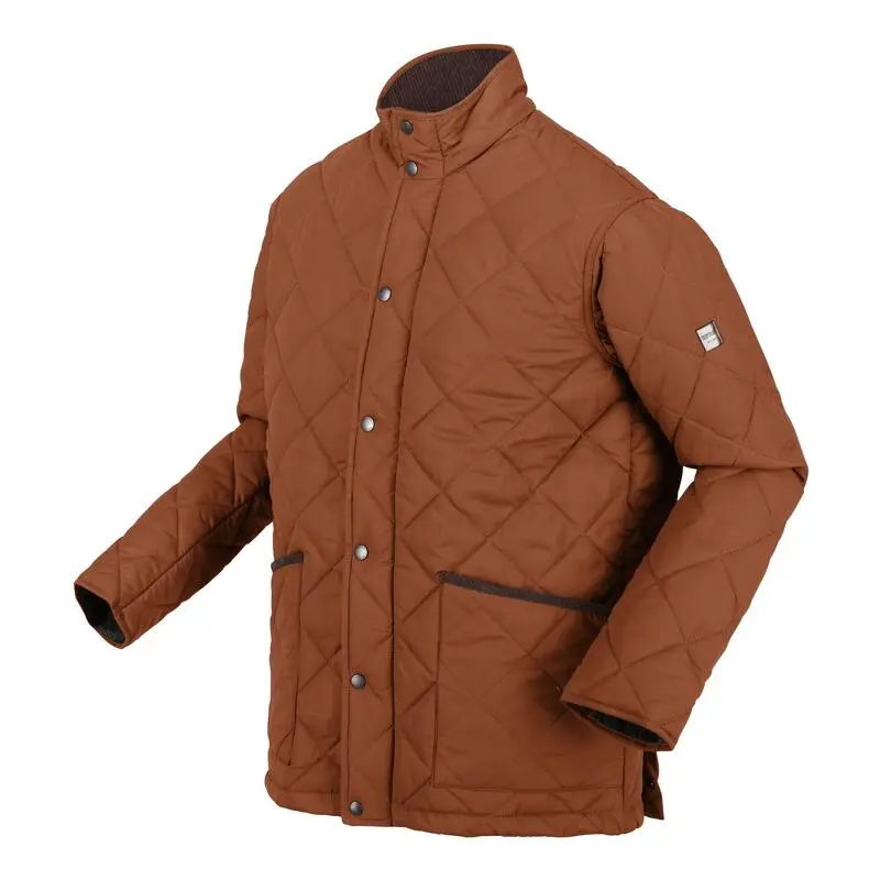 Regatta Chaqueta Aislante Londyn De Acolchado Para Hombre Naranja Puro Radiante - Imagen 4