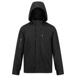 Regatta Chaqueta Bomber Feelding Lineal Para Hombre Negro
