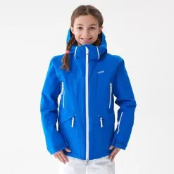 WEDZE CHAQUETA DE ESQUÍ NIÑOS CÁLIDA E IMPERMEABLE 900 AZUL
