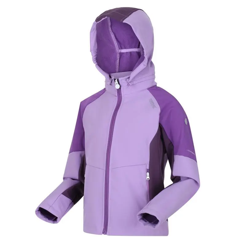Regatta Chaqueta Eastcott De Softshell Para Niños/Niñas Púrpura Zafiro - Imagen 4