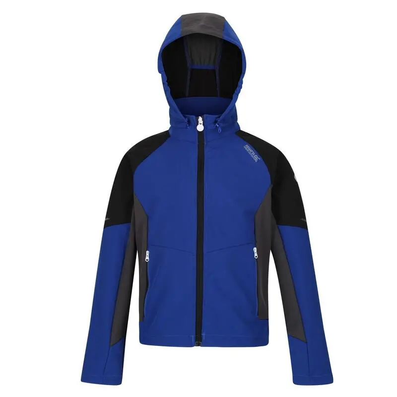 Regatta Chaqueta Eastcott De Softshell Para Niños/Niñas Púrpura Zafiro - Imagen 6