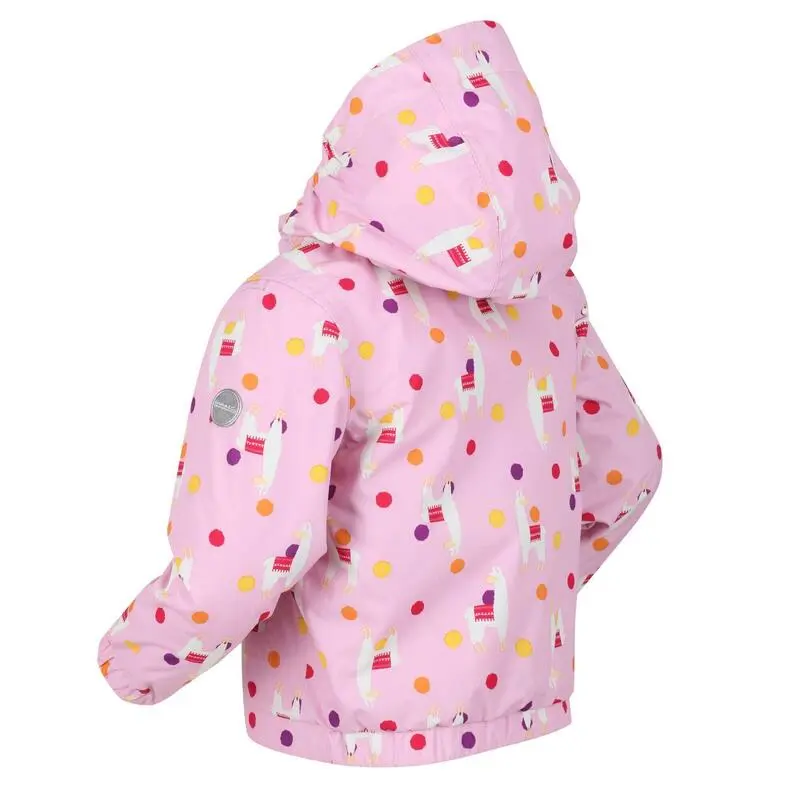 Regatta Chaqueta Impermeable Akiva Llama Para Niños/Niñas Lila Dulce - Imagen 3