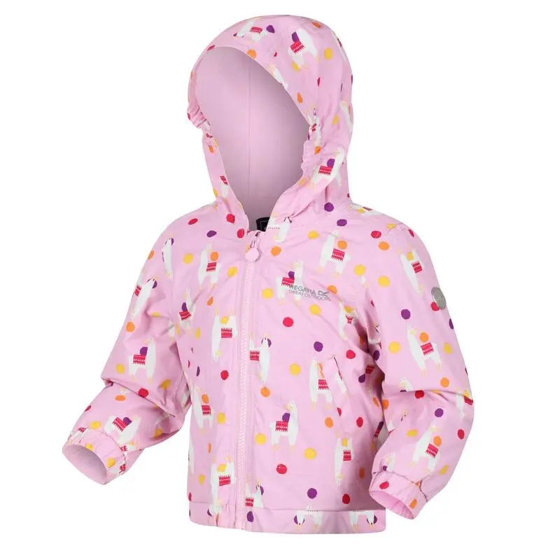 Regatta Chaqueta Impermeable Akiva Llama Para Niños/Niñas Lila Dulce - Imagen 4