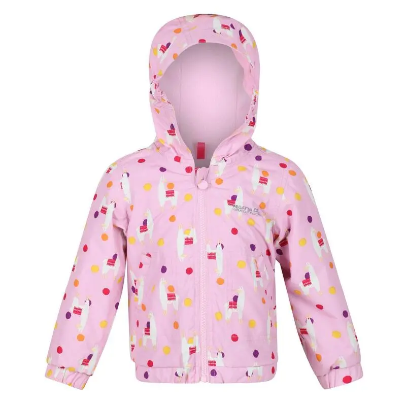 Regatta Chaqueta Impermeable Akiva Llama Para Niños/Niñas Lila Dulce