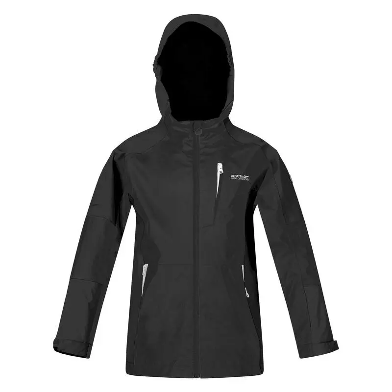 Regatta Chaqueta Impermeable Calderdale II Para Niños/Niñas Negro