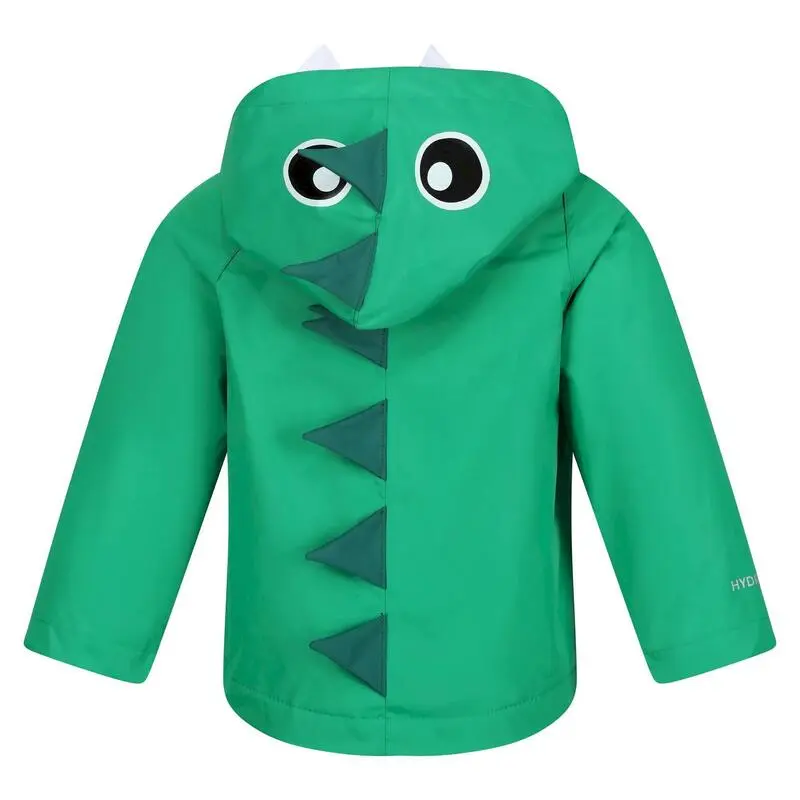 Regatta Chaqueta Impermeable Dinosaurio Para Niños/Niñas Verde Gominola - Imagen 2
