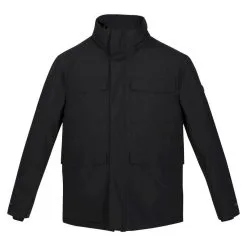 Regatta Chaqueta Impermeable Edin Para Hombre Negro
