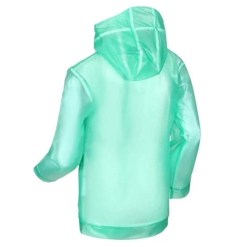Regatta Chaqueta Impermeable Hallow Transparente Para Niños/Niñas Verde Hielo - Imagen 3