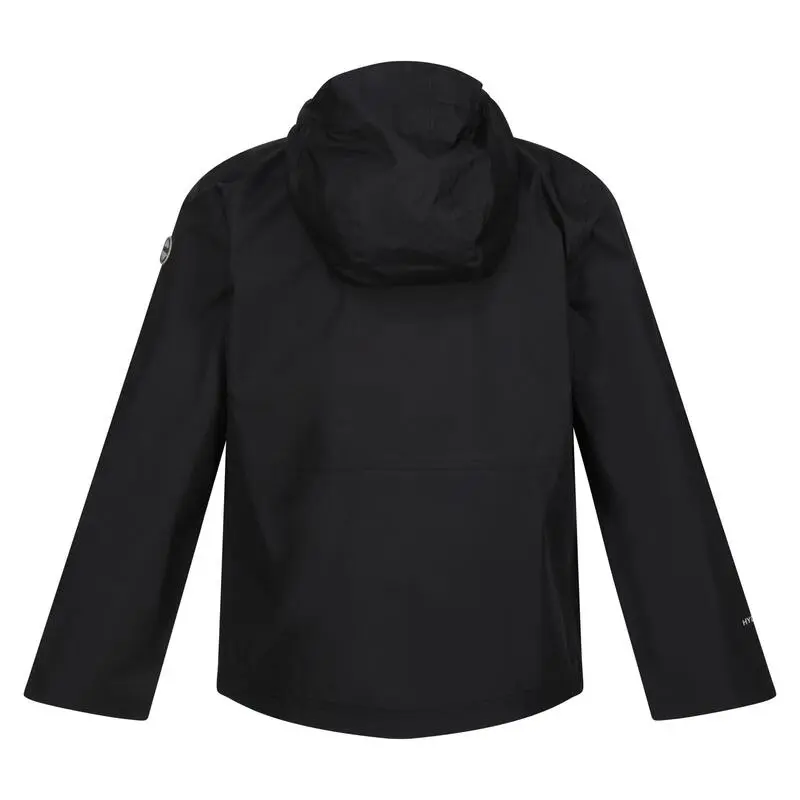 Regatta Chaqueta Impermeable Hywell Para Niños/Niñas Negro - Imagen 2