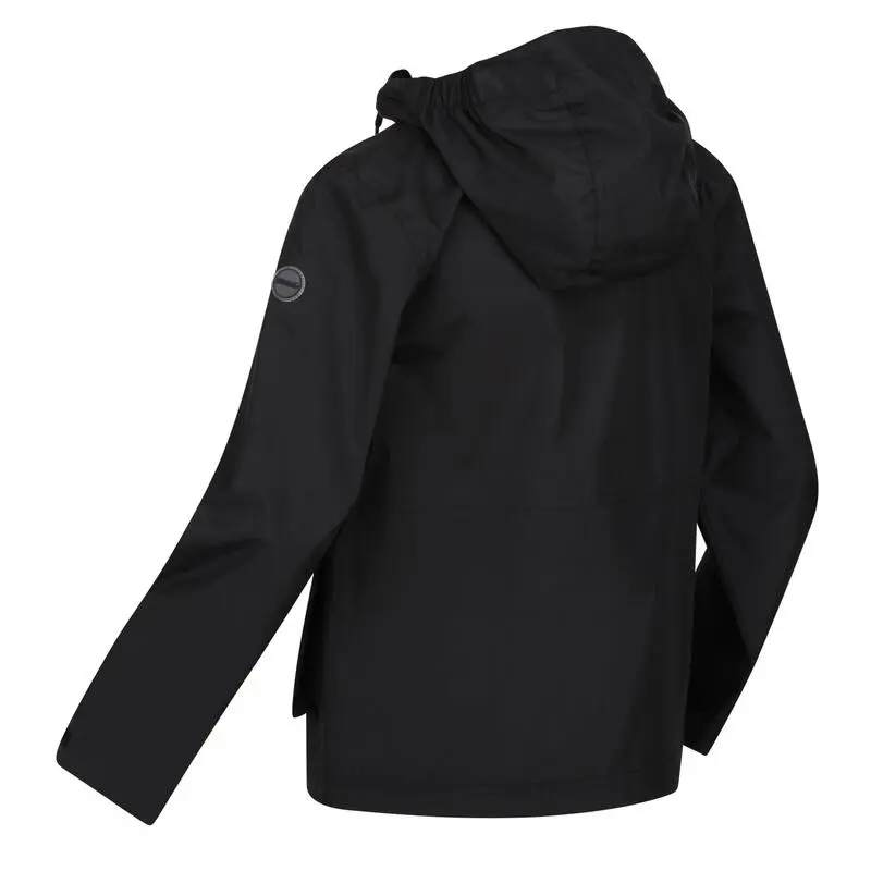 Regatta Chaqueta Impermeable Hywell Para Niños/Niñas Negro - Imagen 3