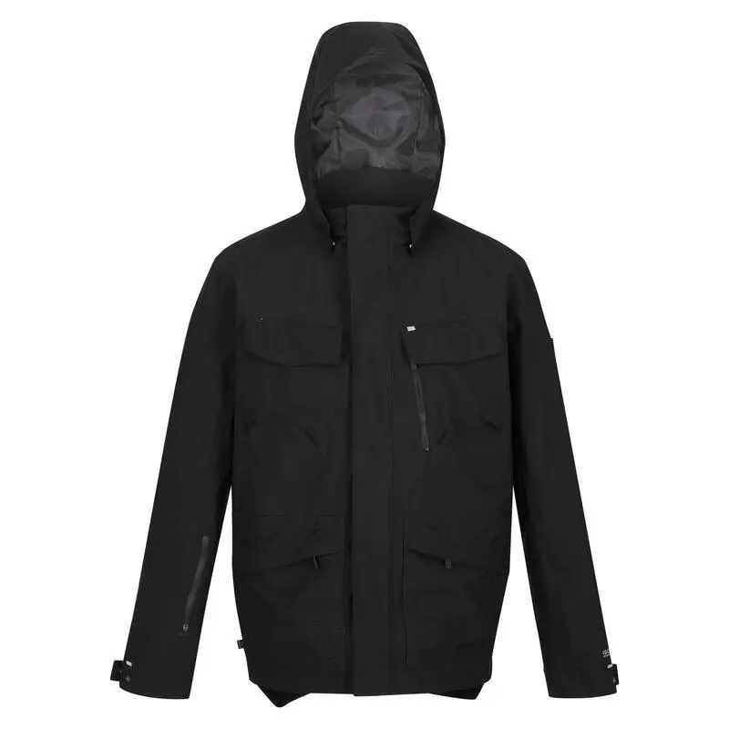 Regatta Chaqueta Impermeable Makai Para Hombre Negro