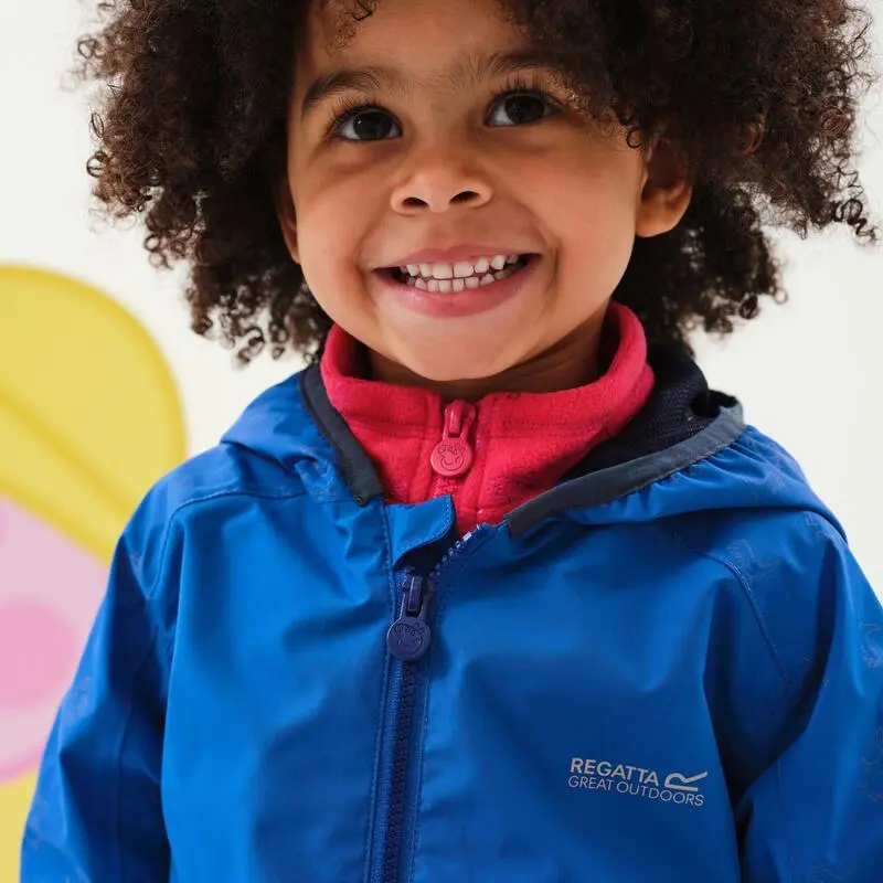 Regatta Chaqueta Impermeable Para Niños/Niñas Azul Oxford - Imagen 3