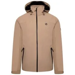 Dare 2b Chaqueta Impermeable Switch Out De Reciclado Para Hombre Beige Dorado