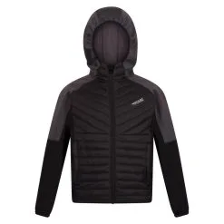 Regatta Chaqueta Kielder Hybrid VI Para Niños/Niñas Negro, Gris Oscuro