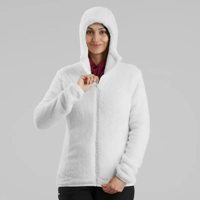 Chaqueta Polar Montaña Y Nieve Mujer Quechua SH100 U-Warm Gris - Imagen 6