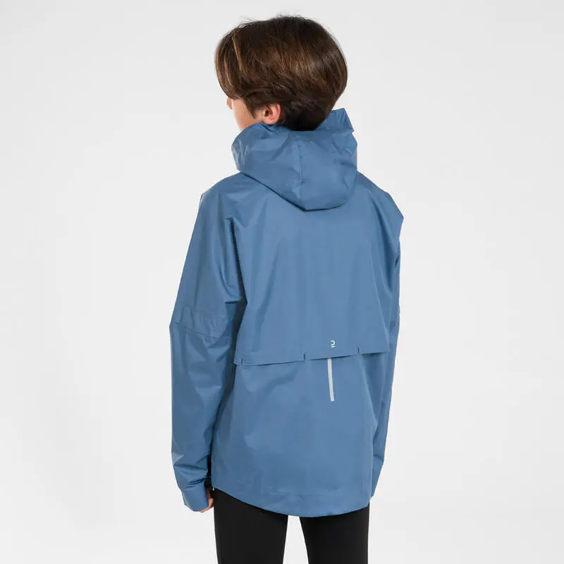 CHAQUETA RUNNING IMPERMEABLE NIÑOS - KIPRUN RAIN DENIM - Imagen 2