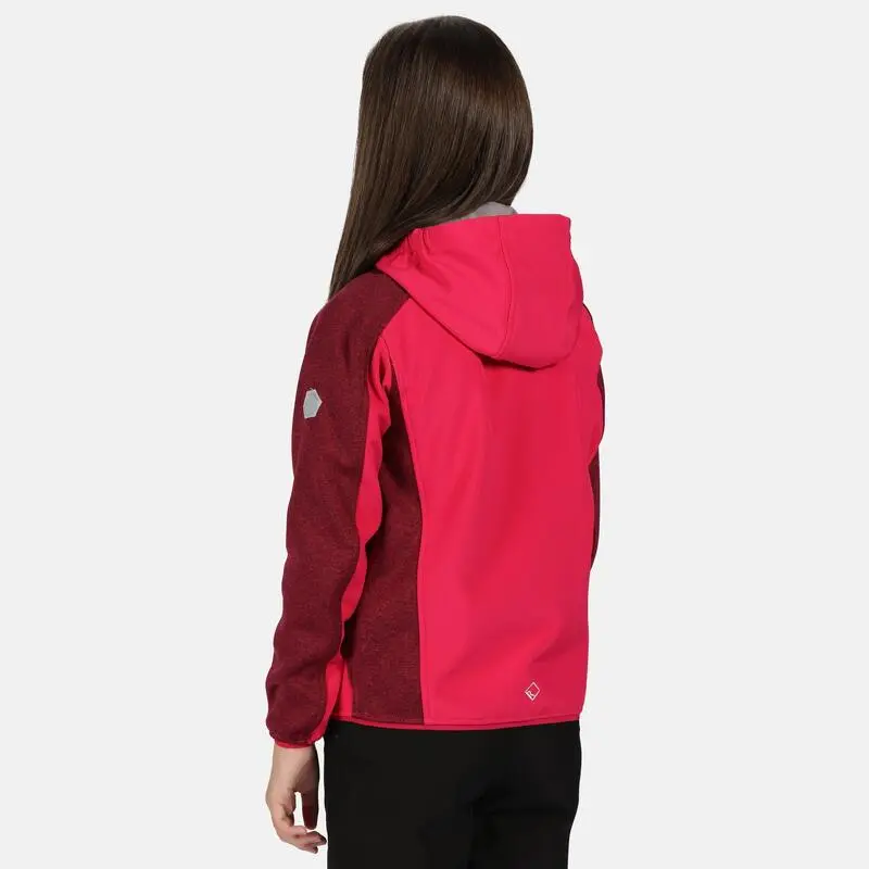 Regatta Chaqueta Softshell Bracknell II Para Niños Niñas Rosa Duquesa - Imagen 2