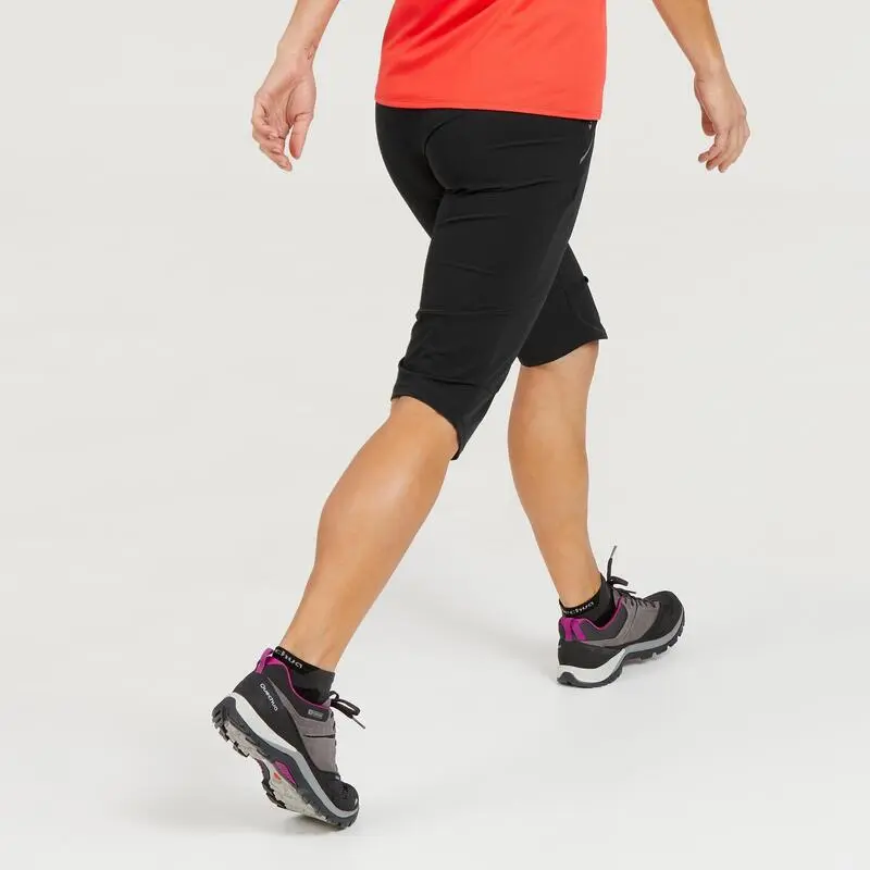 Corsario De Montaña Y Trekking Mujer Quechua MH500 Negro - Imagen 2