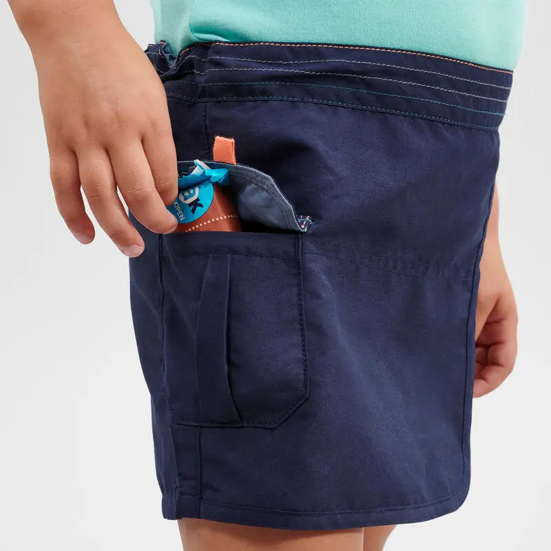 Falda Pantalón De Montaña Y Trekking Niños 2-6 Años Quechua MH100 Azul Marino - Imagen 4