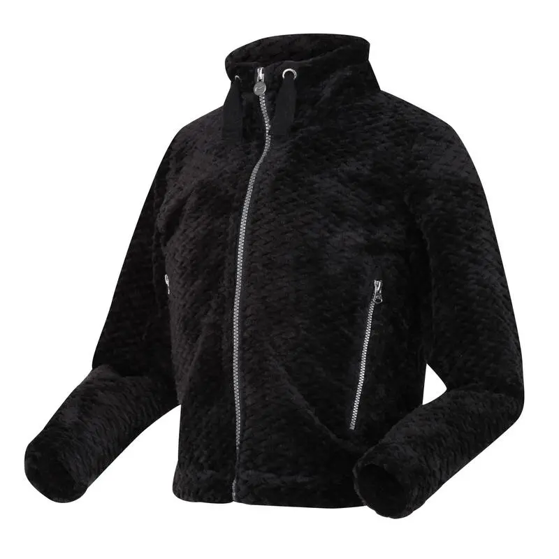 Regatta Forro Polar Kazumi II Peludito Para Niños/Niñas Negro - Imagen 3