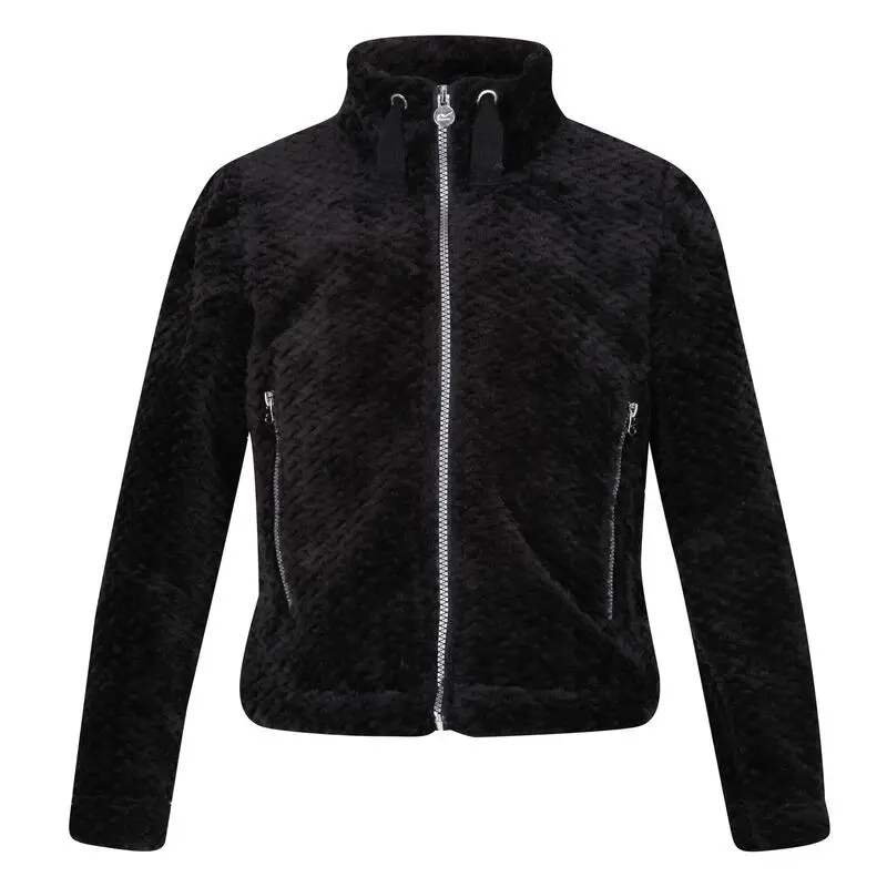 Regatta Forro Polar Kazumi II Peludito Para Niños/Niñas Negro