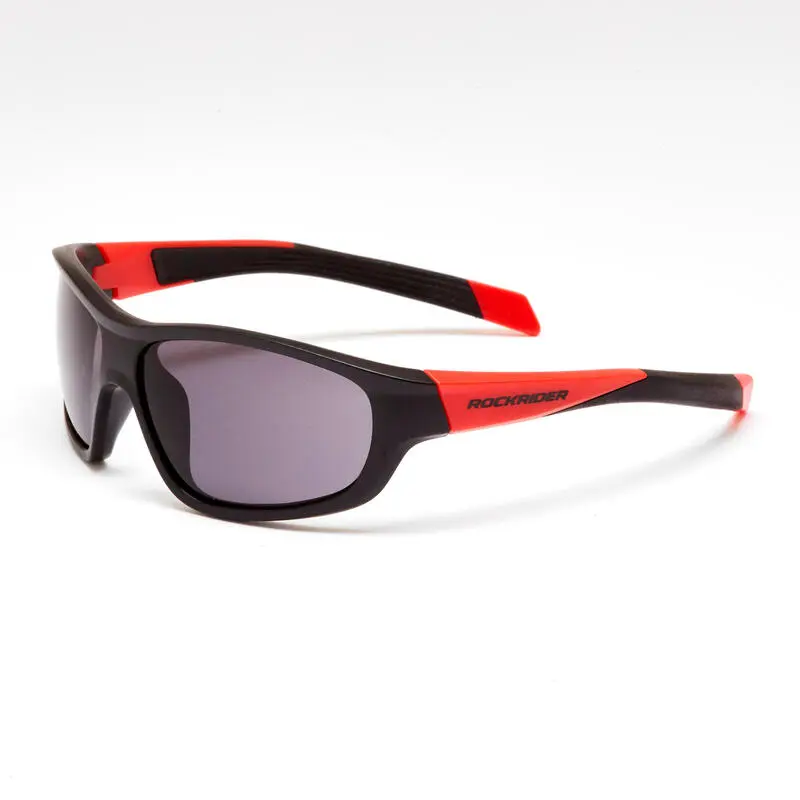 BTWIN Gafas Ciclismo Niños Negro/Rojo Categoría 3