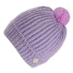 Regatta Gorro Beanie Heddie Lux Punto Para Niños/Niñas Lila Escarcha