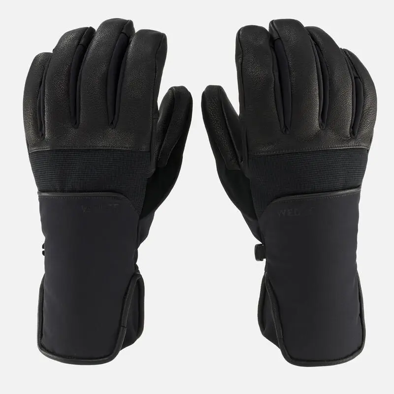 WEDZE GUANTES DE ESQUÍ ADULTO CÁLIDOS E IMPERMEABLES - 550 NEGRO - Imagen 2