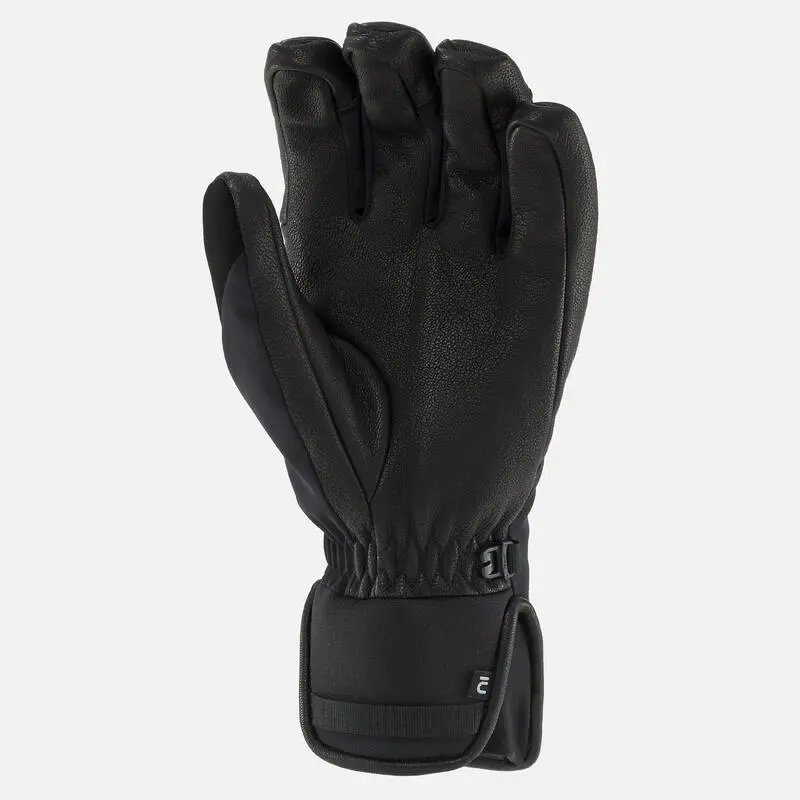 WEDZE GUANTES DE ESQUÍ ADULTO CÁLIDOS E IMPERMEABLES - 550 NEGRO - Imagen 3