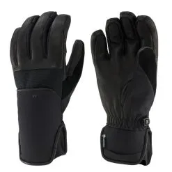 WEDZE GUANTES DE ESQUÍ ADULTO CÁLIDOS E IMPERMEABLES - 550 NEGRO