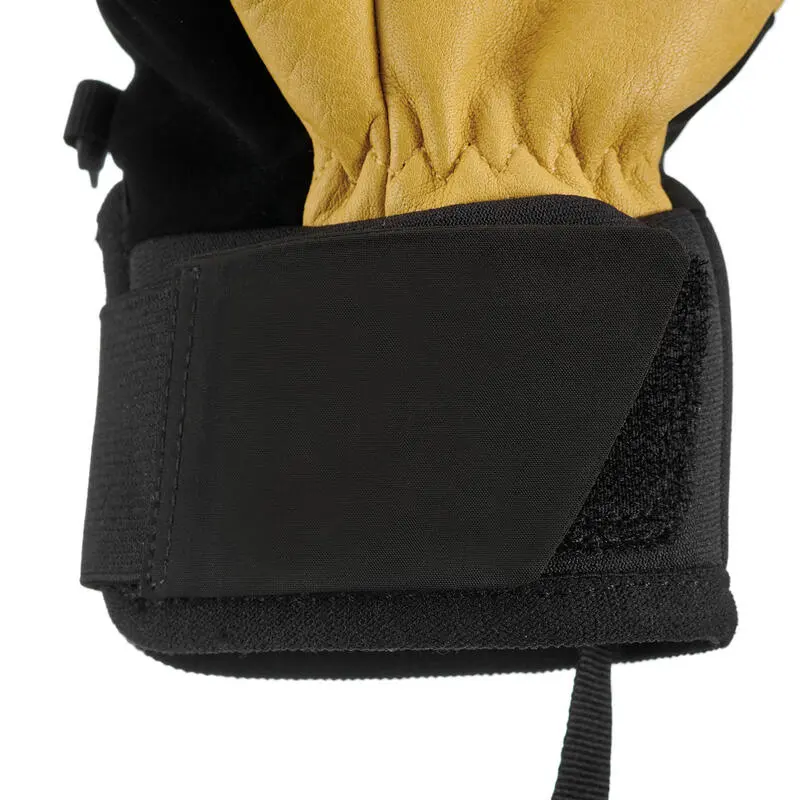 WEDZE GUANTES DE ESQUÍ FREERIDE ADULTO 550 MIEL/NEGRO - Imagen 3