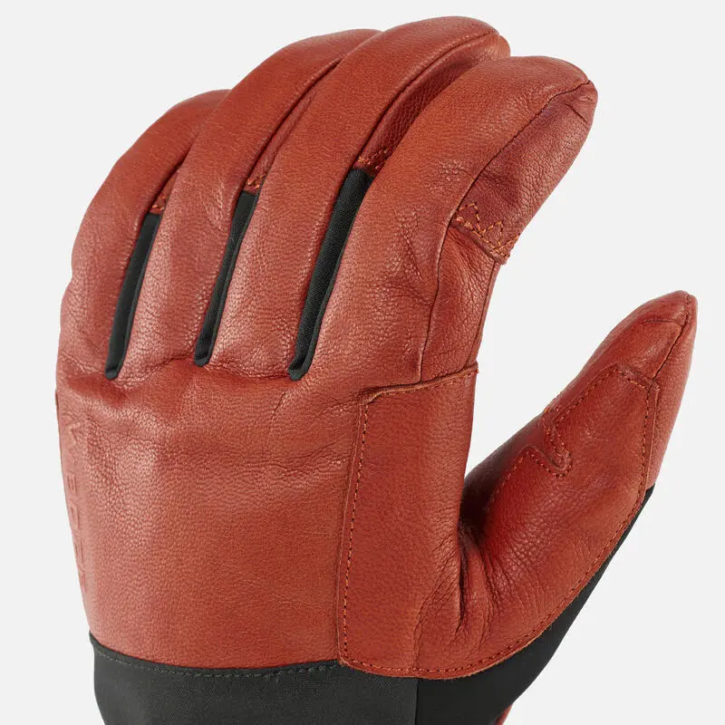 WEDZE GUANTES DE ESQUÍ FREERIDE ADULTO CÁLIDOS IMPERMEABLES Y LARGOS - 900 MARRÓN NEGRO - Imagen 4
